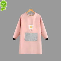 New Housework Cleaning Protective Apron Long Sleeve Waterproof Kitchen Cooking BBQ Bibs Protective Baking Accessories Kitchen Aprons