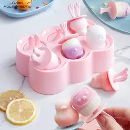 Ice Cream Tools Silicone Lolly Maker Popsicle Molds Mini Ice Pops Mold Ice Cream Baby DIY Food Supplement Tool Fruit Shake Ice Cream Mold 230630