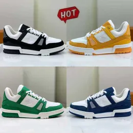 2023 Lvity Designer Sapatos Casuais Baixos Com Relevo Tênis Tênis Triplo Branco Rosa Céu Azul Abloh Preto Verde Amarelo Denim Virgil Tênis Masculino Tênis Feminino