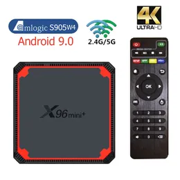 X96 미니 플러스 TV 박스 안드로이드 9.0 Amlogic S905W4 2.4G 5G 듀얼 와이파이 2GB 16GB 4K HD 셋톱 박스 Madia 플레이어 x96 미니 스마트 박스
