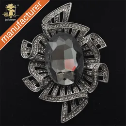 Spille Spille cnjackstraw fashion big Women Royal Crystal Spilla Matrimonio Elegante Prom Party Gift Jewelry 230630