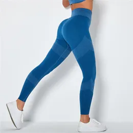 Capris Rooftrellen 15 % Spandex Nahtlose Leggings Hohe Taille Hosen Lässige Skinny Leggings Damen Workout Gym Leggings Fiess Sporthosen