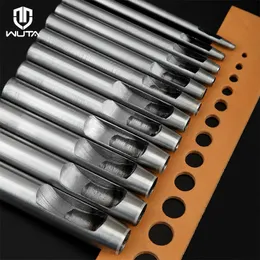 Saatler Wuta 515 PCS Kit Hollow Punch Set Yuvarlak Delik Zımba Aracı Çelik Deri El Sanatları İzleme Bandı, Kumaş, Plastik, Conta Kemeri İçin Çalışıyor