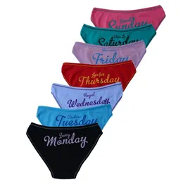 Funcilac 7 Pcs lot Women Underwear Cotton Every Weekdays Sexy Ladies Panties Knickers Briefs Lingerie For Women Sizem L Xl Xxl C1230l