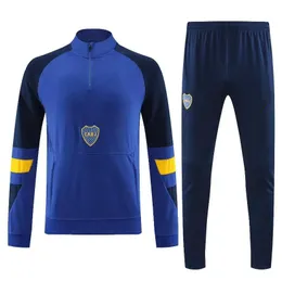 23/24 Boca Men Long Sleeve Sportswear Set 22/23 MARADONA TEVEZ DE ROSSI Long Sleeve Football Training Shirt