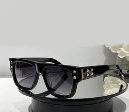 Quadratische Sonnenbrille, schwarz/graue Verlaufsgläser, Herren-Sommer-Sonnenbrille, Sonnenbrille, UV400-Brille, mit Box