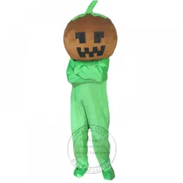 Vestito operato da tema del costume della mascotte della zucca verde sveglio eccellente Costume operato su ordinazione