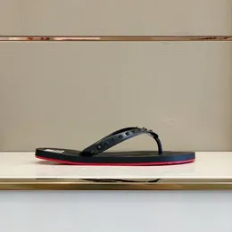 Męskie czerwone dna Designer Flip Flip Damskie Slipper Red Bottoms Sandals Sandały Słodkie letnie stringi plaż