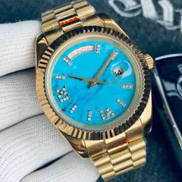 36 mm 41 mm Classic Men męscy Watch Turquoise Every Dail A Discovery Automatyczne zegarki Mistrz Mechaniczny Master Rollie Day Stal Day Data Wristwatch R12