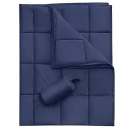 Одеяла Peter Khanun Down Throw Blanket Утешитель Ветрозащитный Водостойкий Отдых Упаковываемый для Дивана Путешествия Легкий Теплый 230701