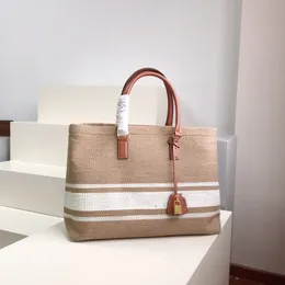 Çanta Tasarımcı Çanta Tote Çanta Çanta Moda Defteri Kabin Tuval Örgülü Bez Sarı Kahverengi Serisi Popüler Toto Kenevir Alışveriş Çantası Omuz Çantası Çanta 32cm