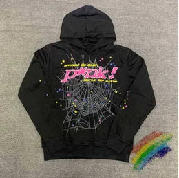 Puff Print Sp5der Young Thug 555555 Angel Hoodie Masculino Feminino Tecido Pesado de Alta Qualidade Moletom Teia de Aranha Pulôver Design de fluxo de energia 258ess