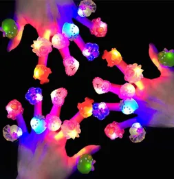 LED Işık Up Yüzükler Glow Parti Yanıp Sönen Çocuklar Ödüller Kutu Oyuncaklar Şekeri Doğum Günü Sınıf Ödülleri Paskalya Teması Hazine Supplies8931943