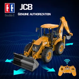 ElectricRc Car Double E E589 RC Excavator Tractor 24G 6 Cannel Radio Care 6ch Electric Digger Truck Thanes For Boys Kids Gift 230630