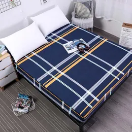 Matratzenauflage, bedruckter Bezug, Spannbettlaken, Bettlaken mit elastischem Band zum Schutz vor Hausstaubmilben