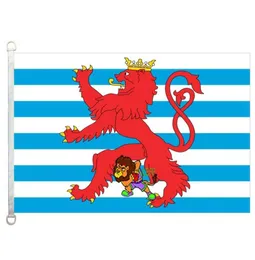 Civil Ensign of Luxemburg Flags90150cm 100 Polyester BannerDigital Printing3615333
