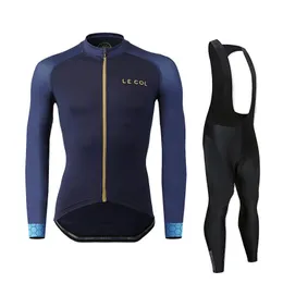 Maglia da ciclismo Imposta manica lunga 2023 Squadra Autunno Set Ropa Ciclismo Uomo Abbigliamento da bicicletta Tuta LE COLING Maglie Uniforme da bici da strada 230701