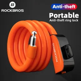 Serrature per bici ROCKBROS Blocco per bicicletta portatile Anello antifurto MTB Cavo per ciclismo su strada Accessori per veicoli moto 230701