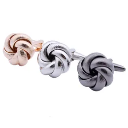 Manschettlänkar Hawson Classic Jewelry Round Metal Cufflinks Knot Antik Mens Tillbehör för skjorta manschettlänk för mens märke manschettknapp 230701