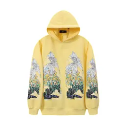 Streetwear graffiti brev tryck sammet tröjor för män och kvinnor baggy casual hooded hoodies