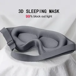 Sleep Masks 3D Sleep Mask Blindfold Sleeping Aid Eye Mask Soft Memory Foam Face Mask Eyeshade 99% Blockout Light Slaapmasker Eye Cover Patch 230701