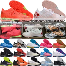 Send With Bag Quality Soccer Football Boots Future Z 1.3 Teazer TF Turf Knit Socks Shoes For Mens World Cup Soft Leather Comfortable Lithe Trainers Soccer Cleats US 7-11.5