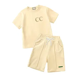 Designer 3 Styles Baby Kids Clothing Set Classic Brand Clothes Suits Childrens Summer Short Sleeve Letter Lettered Shorts Fashion Shirt In Stock