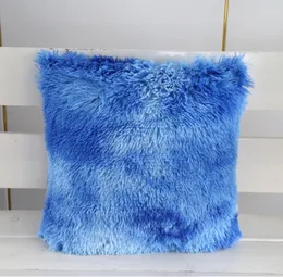 Luxury Soft Plush Square Cushion Cover (ingen kudde) midja Kasta kuddfodral Diy Car Soffa Hem Dekorativ kuddskydd