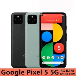 Oryginalny Google Pixel 5 5G odblokowany telefon komórkowy 6.0 "Snapdragon 765G Octa Core 8 GB RAM 128 GB ROM NFC 12.2MP16MP Odnoważnie