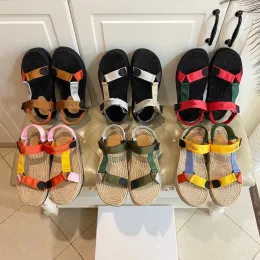 2023 Designer Damen Perlensandalen mit flachem Absatz Pinch Toe Hausschuhe Leder gewebte Sandalen Slides Damenschuhe 35-40 und Herrengröße 39-45