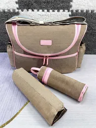 Bolsa de bebê designer bolsas de fraldas moda bebês fraldas de maternidade bolsas multifuncionais fralda lona hasp impressão de couro xadrez empilhadores de fraldas para crianças