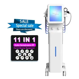 최신 Hydradermabrasion Device Facial Pore Clean Skin Care Blackhead 제거 RF Microdersmabrasion Hydra Machine 11 in 1