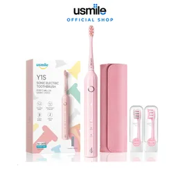 Toothbrush usmile Y1S Sonic Electric Toothbrush 180 Days Battery Life Classic Roman Column Design Automatic 2-Min Smart Timer Waterproof 230701