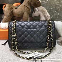 Klassisk Lingge Small Fragrance Designer Women's Bag Caviar äkta läder axel Sheepskin Messenger CF Flip Flip