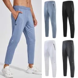 LL-5589 Men's Pants Yoga Outfits Men Running Trainer Long Pant Sport Summer Breathable Trousers Adult Sportswear Gym Exercise Fitness Wear Fast Dry Elastic 552LL