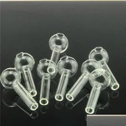 Smoking Pipes 2.3 Inches Hookahs Clear Thick Pyrex Glass Oil Burner Water For Rigs Bongs Big Bowls Hay Bowl Drop Delivery Home Garde Dhy3O