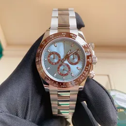 DAY Luminous Mens watch luxo DHgate 40mm automático mecânico safira designer relógio 904L aço inoxidável panda mostrador Montre De Luxe ROLEj relógios Relógios de pulso