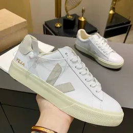 Scarpe eleganti Original Veja Campo Womens Sneakers Mens Classic White Unisex Moda Coppie Scarpe Stile vegetarismo