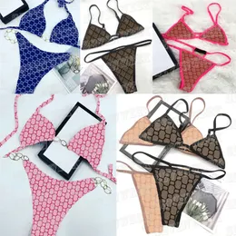 نساء أزياء البيكينيس مجموعة ملابس السباحة مصممة صدرية سورس ملخصات داخلية رسائل داخلية تصميم طباعة بدلات الاستحمام فتاة سيدة الشاطئ