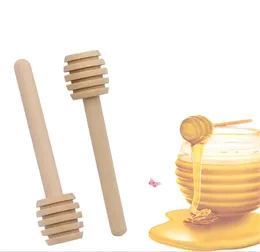 Barra de mistura de mel Alça de mistura Jarra Colher Prático 1 peça Dipper de madeira Varas longas Suprimentos Mel Ferramentas de cozinha Mini vara de madeira JL1420