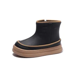 Sneakers Bambini Stivaletti Ragazzi Stivali stile britannico Inverno Autunno Ragazze Moda Stivali alti Bambini Antiscivolo Anti-calcio Scarpe casualHKD230701