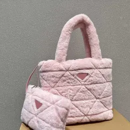 Pbag Triangle PD Borse da sera Borse Bag Designer Luxuria Sigo S Mini Furry Purses Women Fashion Piccolo Shopping Pink Shopping Lettere rosa Stampa 220927