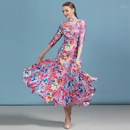 Stage Wear Ballroom Dress Latin Waltz Dance Women Spanish Flamenco Modern Costumes Tango Costume Foxtrot1216c