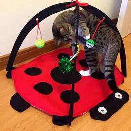 Mats Cat Play Mat Cat Tent Activity Center con Hang Cat Toys Balls Toppe Piets Outdoor Bed Tent Play Tent per Kitten Dogs che gioca all'esercizio fisico