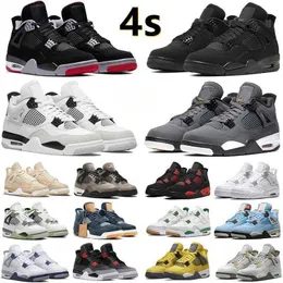 jumpman 4 4s Men Women basketBall shoes Bred Black Cat Red Thunder White Oreo UNC Blue Sail Metallic Black Canvas Cool Grey Lightning Mens Trainers Sports Sneakers