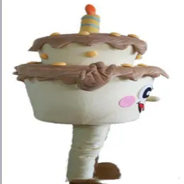 2019 Custom Tort Birthday Mascot Costume Dodaj logo Rozmiar dla dorosłych fantazyjny kostium karnawałowy 246J