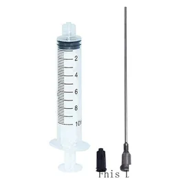 기타 전자 구성 요소 10cc 주사기 Luer Lock Upadd16g 무딘 팁 바늘 길이 10cm 팩 10 드롭 배송 사무소 스쿨 Busi Dhhjr