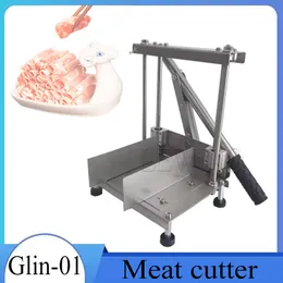 Stainless Steel Manual Lamb Meat Slicer Frozen Meat Cutting Machine Beef Mutton Rolls Cutter