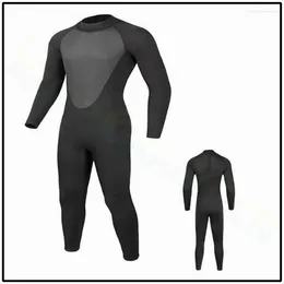 Badkläder för damer Dykardräkt 3MM Herr Våtdräkt Neopren Undervattens Kitesurf Surfing Surfing Spearfishing One Piece Set Wet