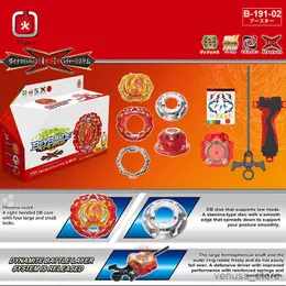 4D Beyblades Battle Set Prominence Phoenix Booster Spinning med Custom Launcher Barnleksaker för pojkar Present R230703